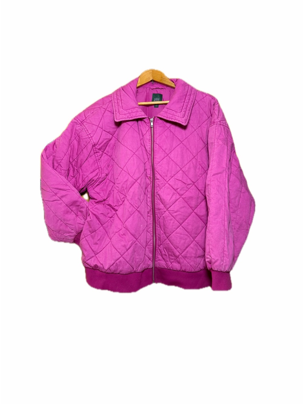 wild fable Hot Pink Quilted Bomber Jacket